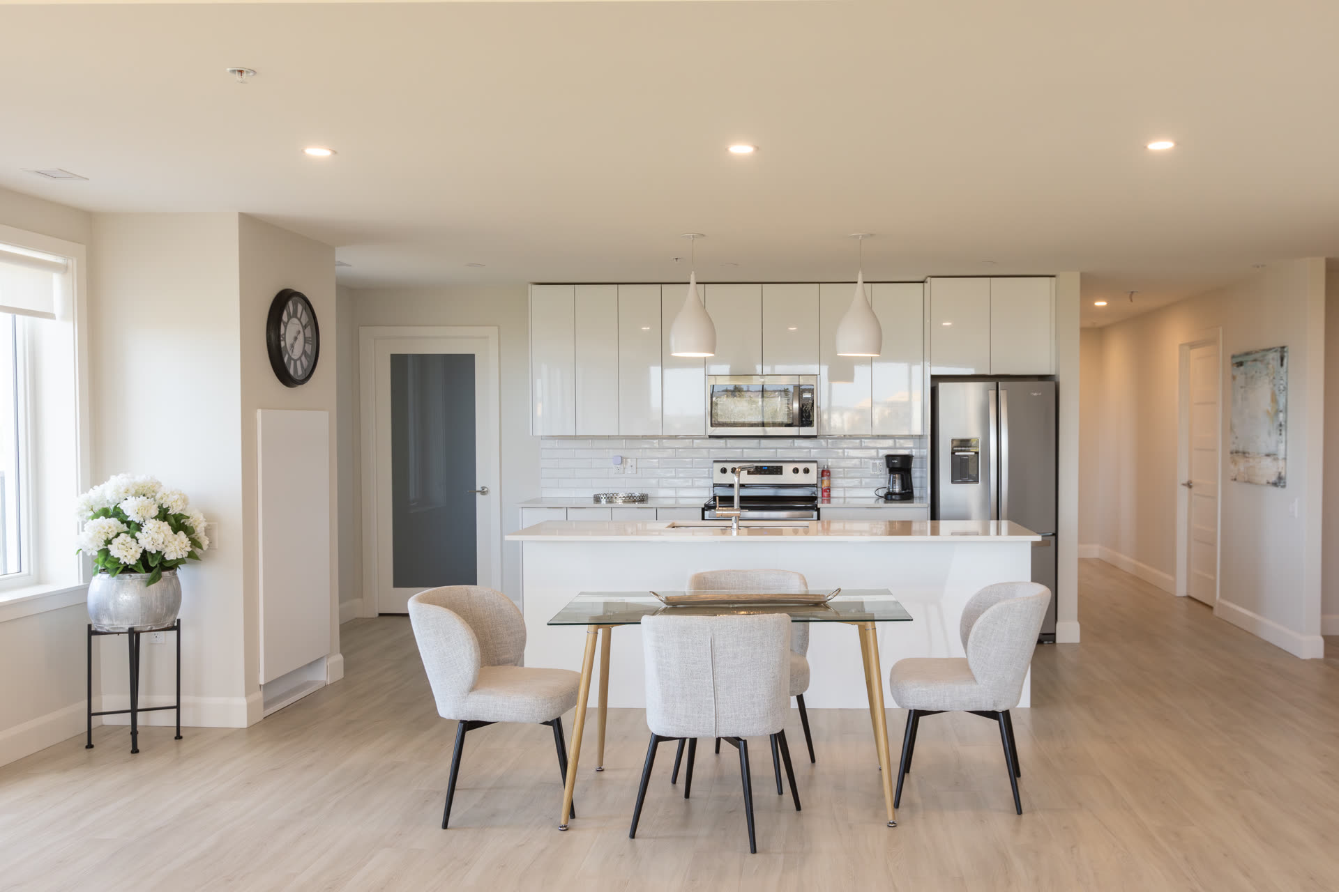 Residence lounge or dining space prepared for daily living.