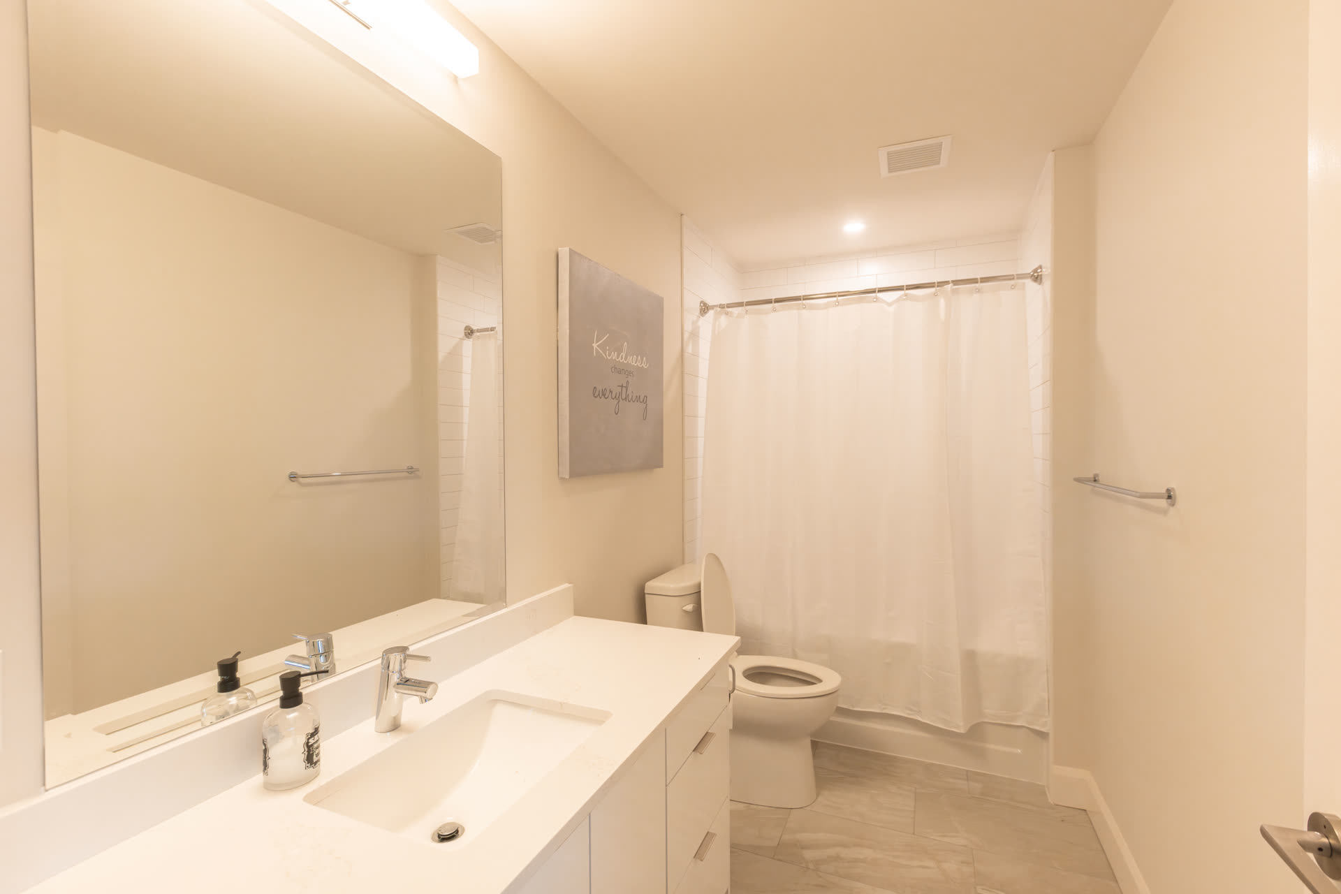 Welcoming interior corridor and gathering area at Laurels Lake.